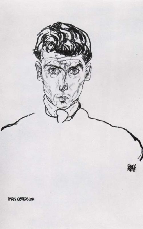 Egon Schiele Portrait of a PGutersloh oil painting image